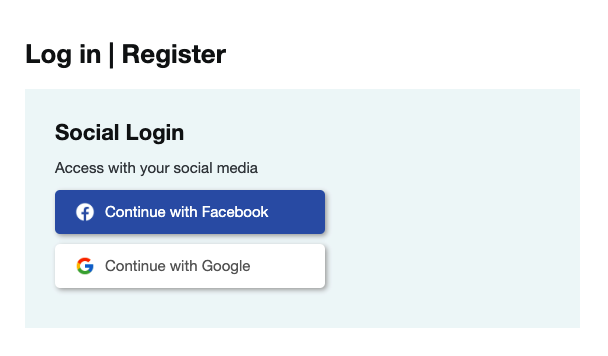 social login example